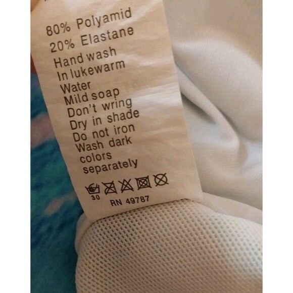 Gottex Women’s One Piece Swimsuit Sz 8 Colorful Floral Padded Bathing Suit Boho - Picture 9 of 9